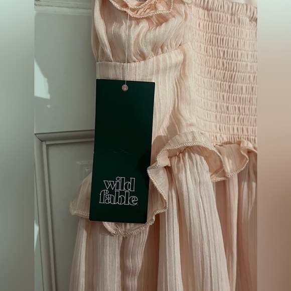 🩰 Wild Fable Light Pink Tiered Mini Dress - Picture 4 of 6